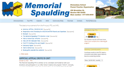 Desktop Screenshot of memorialspauldingpto.org